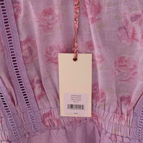 LoveShackFancy Mavis Dress Lilac Fusion - Picture 8 of 8